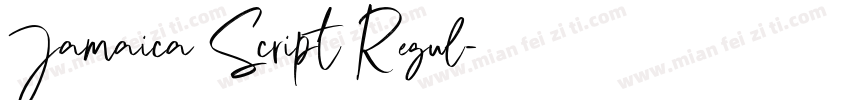Jamaica Script Regul字体转换